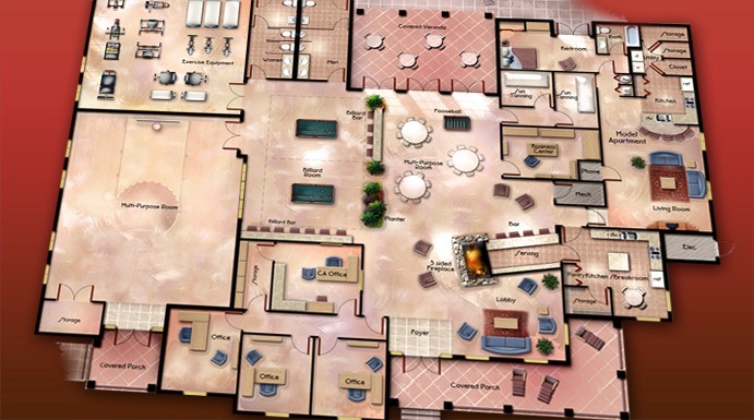 Campus Suites Clubhouse