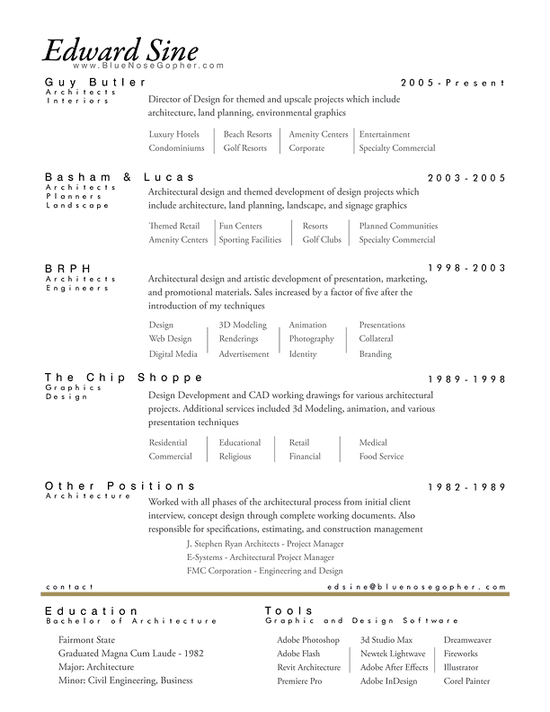 Edward Sine Resume